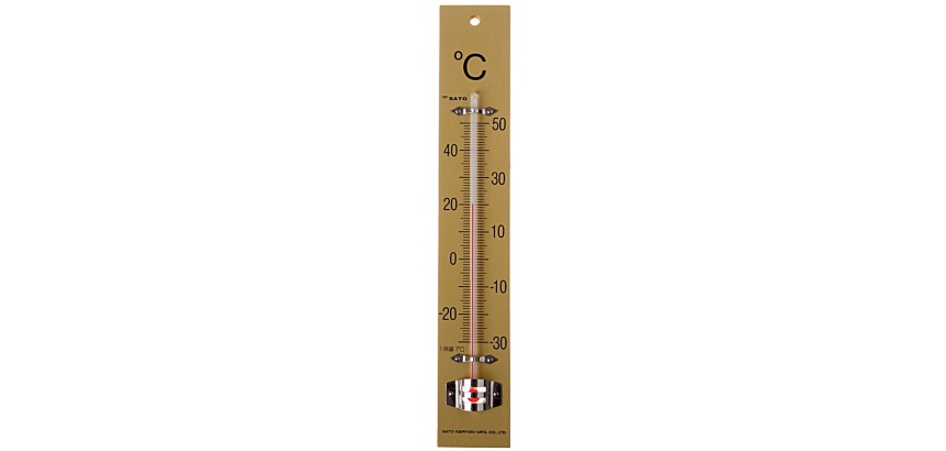 Bouhon Thermometer 25 x 4 cm, Holz