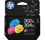 HP cartouche d'encre 302/304 XL, 300 pages, OEM B7RT8AE, 3 couleurs