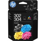 HP cartouche d'encre 302/304, 100 - 120 pages, OEM B82L1AE, 1 x noir et 1 x 3 couleurs