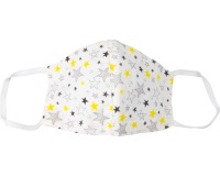 Wasbaar mondmasker, stars motief, maat: kinderen, pak van 5 stuks