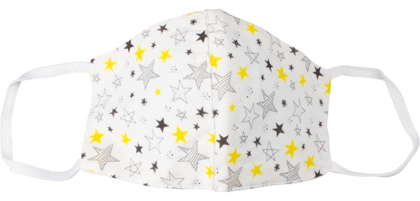 Masque lavable, motif stars, taille: enfants, paquet de 5 pièces