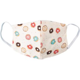 Masque lavable, motif donut party, taille: enfants, paquet de 5 pièces