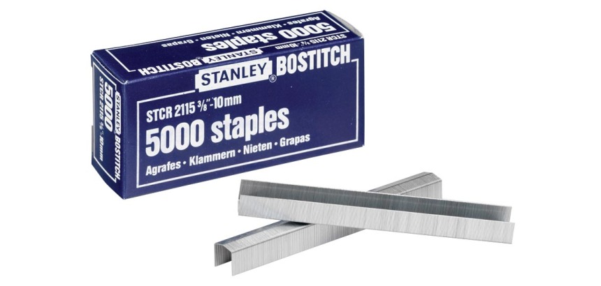 Bostitch agrafes STCR211510Z, 10 mm, pour B8P, B8HC, B8E, B8HDP, boîte de 5000 agrafes