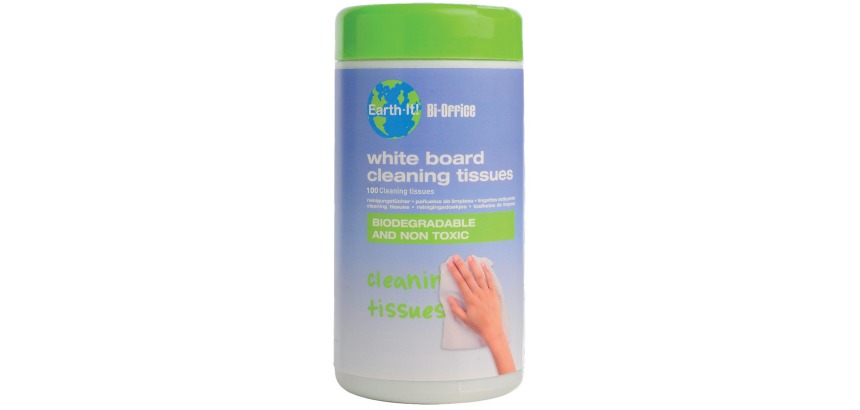 Bi-Office Chiffons de nettoyage Earth-it tableaux paquet de 100 pièces