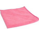 Microfiber cloth, ft 40 x 40 cm, pink, pack of 10 pieces