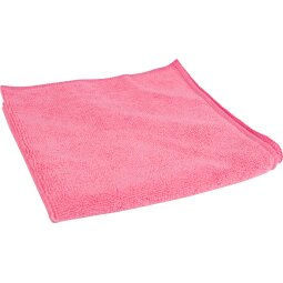 Chiffon en microfibre, ft 40 x 40 cm, rose, paquet de 10 pièces