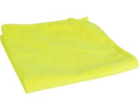 Microfiber cloth, 40 x 40 cm, yellow, pack of 10 pieces