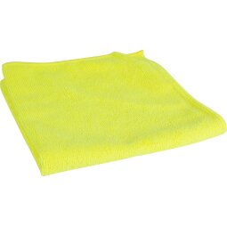 Chiffon en microfibre, ft 40 x 40 cm, jaune, paquet de 10 pièces