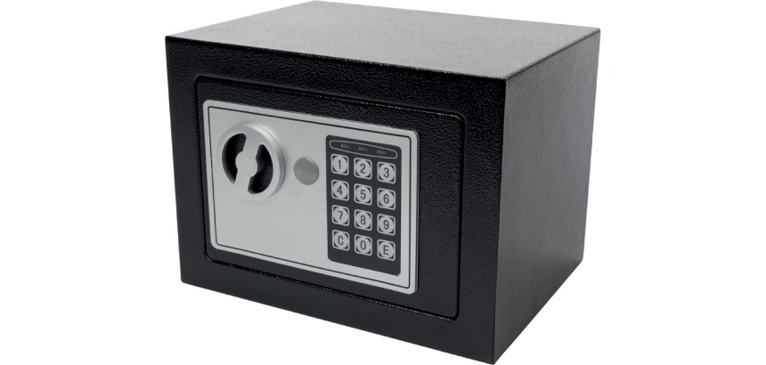 Toolland coffre-fort élektronique, ouverture et fermeture avec code de 3-8 ciffres