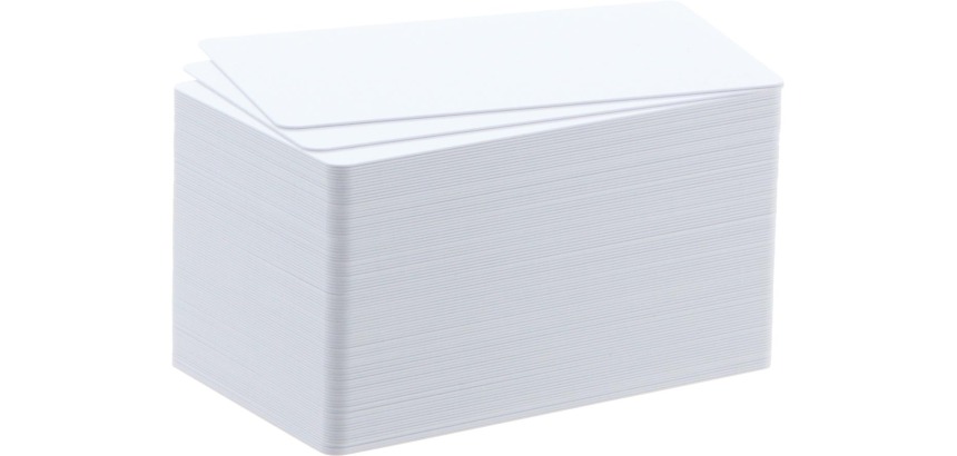 Badgy 100 cartes blanches en papier, 0,76mm, pour Badgy100 et Badgy200
