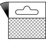 Languettes de suspension 50 x 50 mm, blister de 10 pièces