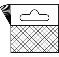 Hang tabs 50 x 50 mm, blister met 10 stuks