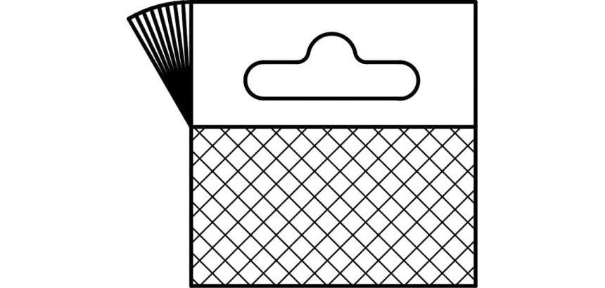 Languettes de suspension 50 x 50 mm, blister de 10 pièces