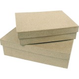 Décopatch boîte, papier-maché, XS, rectangulaire