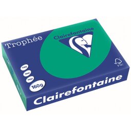 Clairefontaine Trophée Intens, gekleurd papier, A4, 160 g, 250 vel, dennengroen