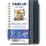 Canson Mixed Media Artist tekenboek, 28 vellen, 300 g/m², ft 14,8 x 21 cm (A5)