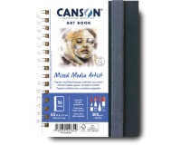 Canson Mixed Media Artist carnet de dessin, 28 feuilles, 300 g/m², ft 14,8 x 21 cm (A5)