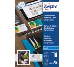 AVERY Quick and Clean business cards, glossy, 200 cards, 250 g m²