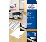 Avery étiquettes étagères ft 38 x 105 mm, 350 pièces, blanc