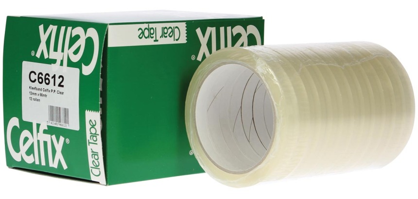 Celfix adhesive tape, PP, ft 12 mm x 66 m