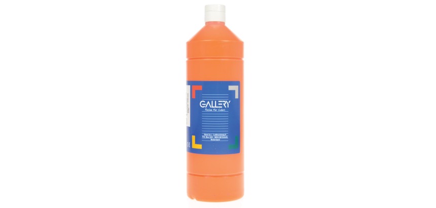 Gallery plakkaatverf, flacon van 1 l, oranje