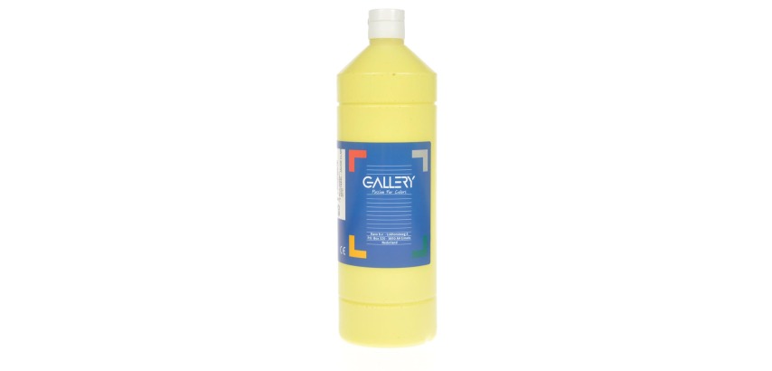 Gallery gouache, flacon de 1.000 ml, jaune clair