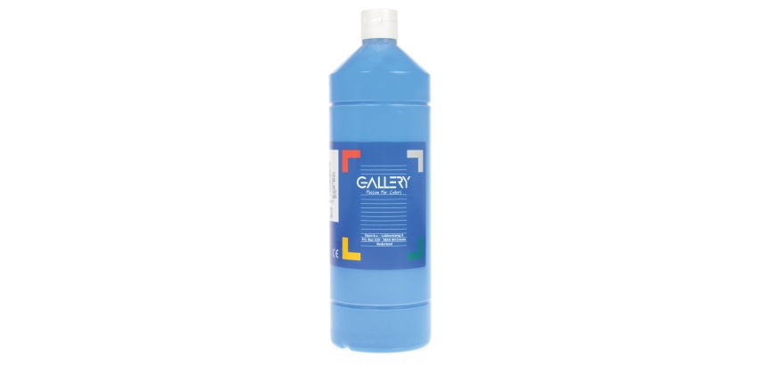 Gallery gouache, flacon de 1.000 ml, bleu