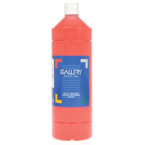 Gallery gouache, flacon de 1.000 ml, rouge clair