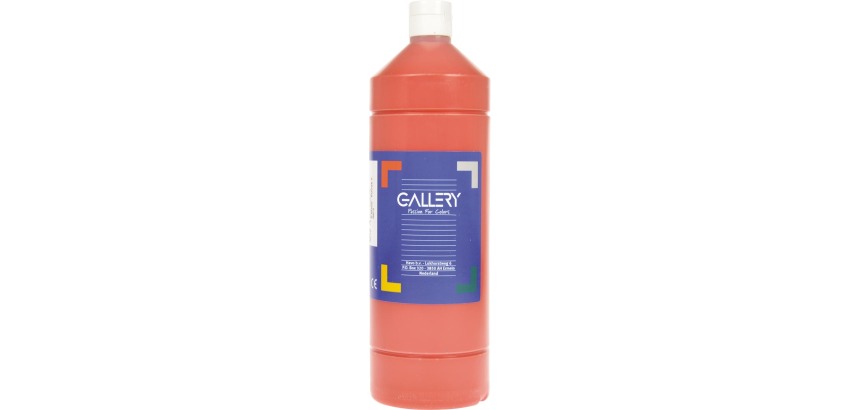Gallery gouache, flacon de 1.000 ml, rouge foncé