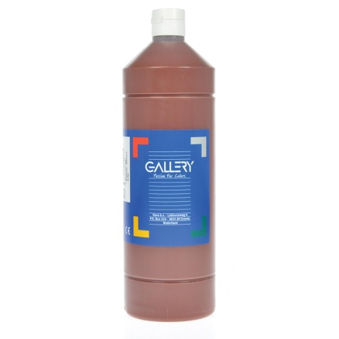 Gallery gouache, flacon de 1.000 ml, brun foncé