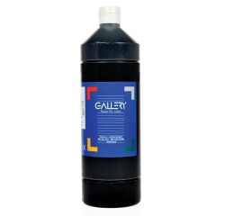 Gallery plakkaatverf, flacon van 1 l, zwart