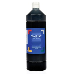 Gallery gouache, flacon de 1.000 ml, noir