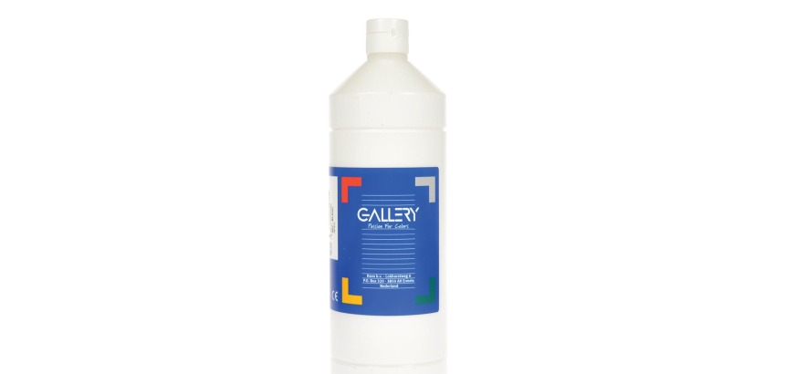 Gallery gouache, flacon de 1.000 ml, blanc