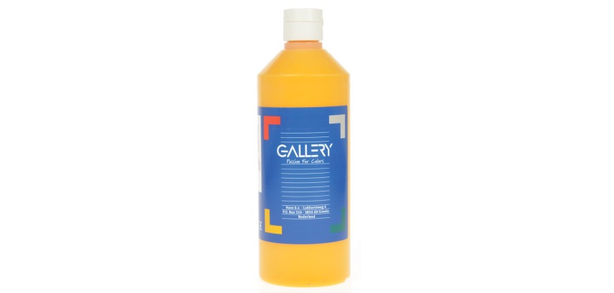 Gallery gouache, 500 ml bottle, dark yellow