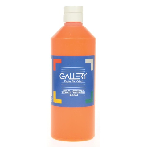 Gallery gouache, flacon de 500 ml, orange