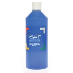 Gallery gouache, flacon de 500 ml, bleu foncé