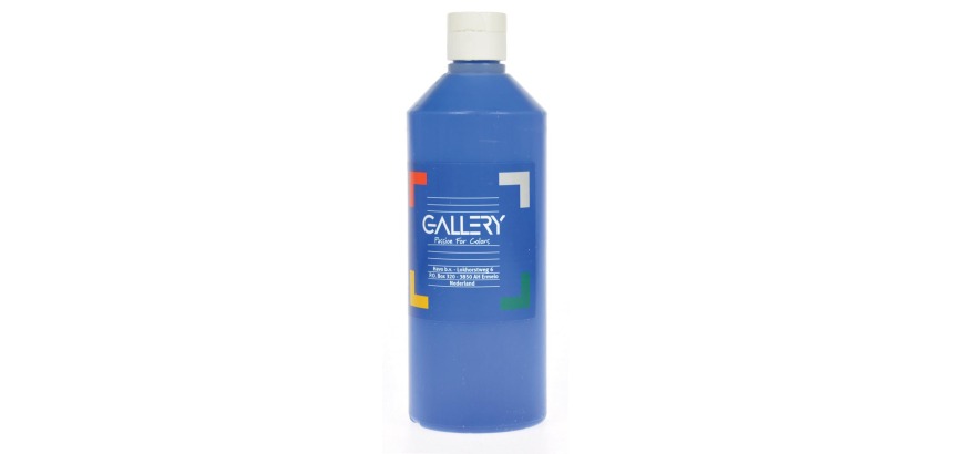 Gallery gouache, flacon de 500 ml, bleu foncé