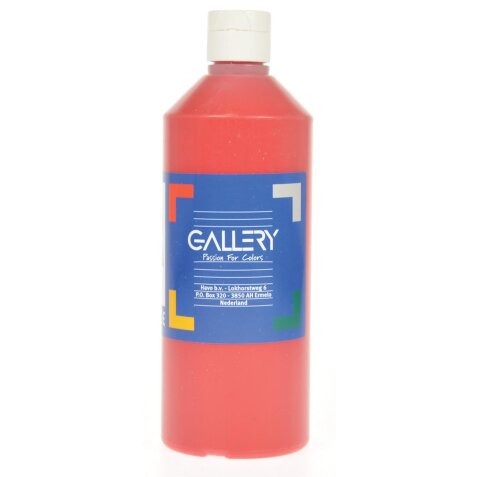 Gallery gouache, flacon de 500 ml, rouge foncé