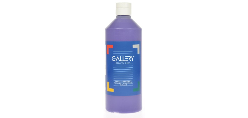 500 ml bottle of violet gouache paint