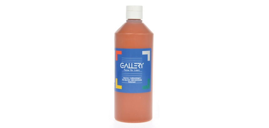 Gallery gouache flacon de 500 ml, brun clair