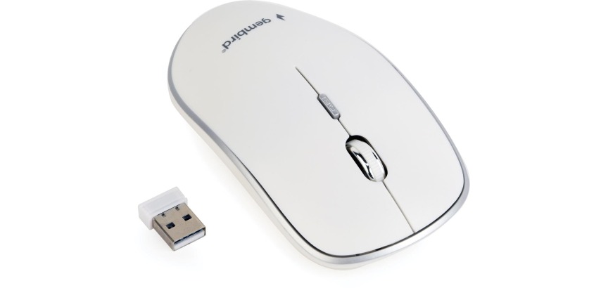 Gembird wireless optical mouse, white