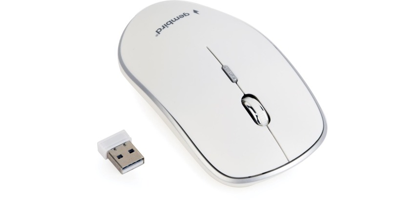 Gembird wireless optical mouse, white