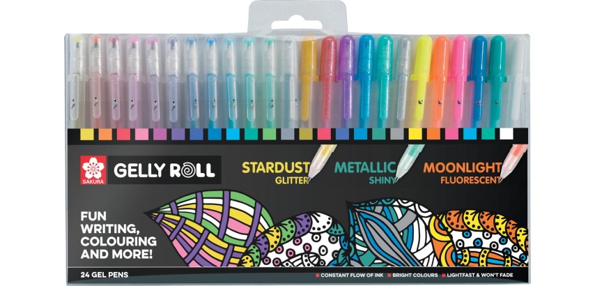 Sakura Gelly Roll Gel Pen Mix Set 24 Colors