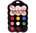 Grim'tout schminkpalet Carnaval, 9 kleuren