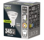 Ledlamp Integral GU10 1800-2700K warm wit 3.6W 380lumen