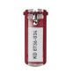 Durable porte-clés Key Clip, rouge, paquet de 6 pièces