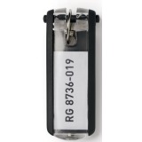 Durable sleutelhanger Key Clip, zwart, pak van 6 stuks