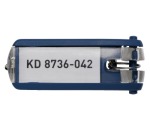 Durable Key Clip keychain, blue, pack of 6 pieces