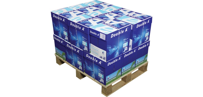 Papier Double A Premium A4 80g - Einwegpalette mit 80 Packungen zu je 500 Blatt