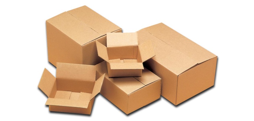 Verzenddoos, ft 24,5 x 18,5 x 9,8 cm, bruin